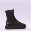 Wonders Xfly Toe Cap Platform Boot - Brown Suede